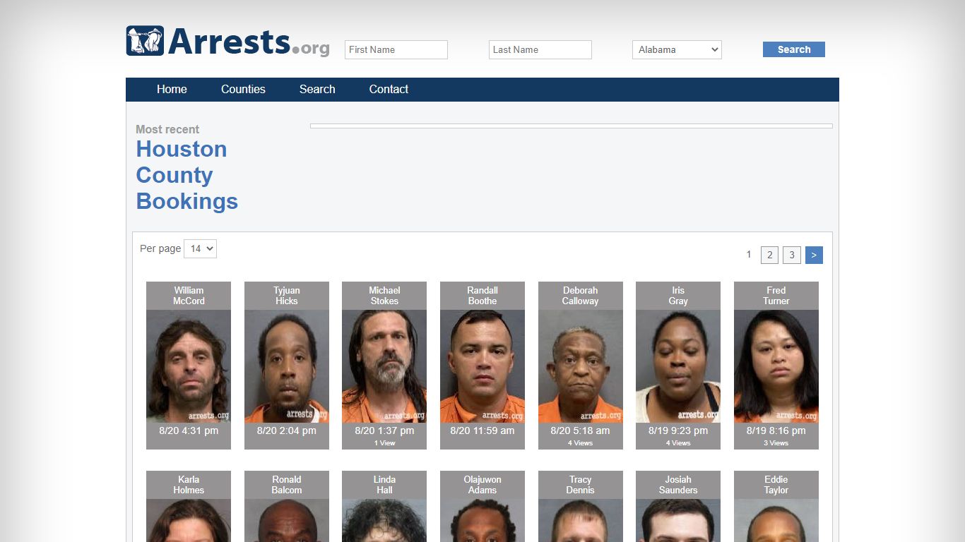 Houston County Arrests and Inmate Search